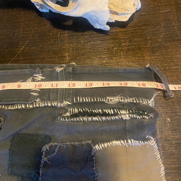 Crust Punk Patch Mini Skirt, Hand Made Hand Sewn. Punk/metal skirt, goth. - Picture 12 of 12